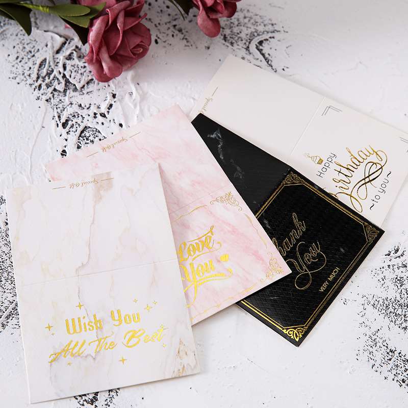 极速Bronzing greeting cards  marble lines  valentine's day g