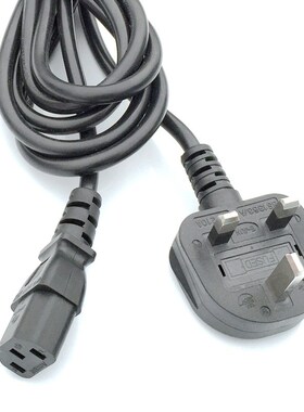 UKCA英规电源线BS英p标英国式PSB新加坡SASO沙特三插品字梅花8字