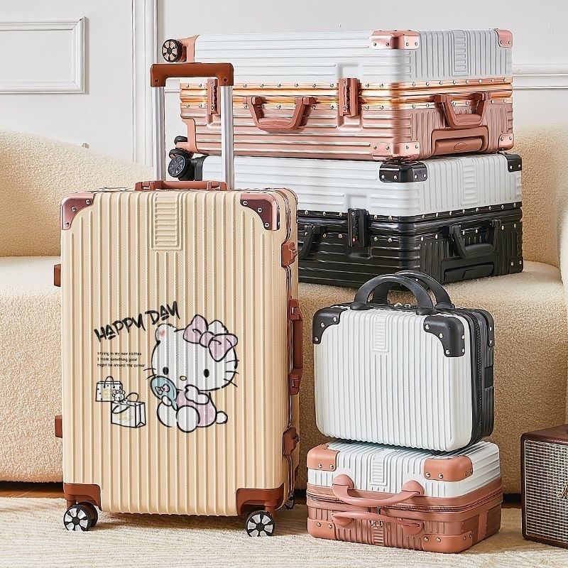 2024新款行李箱加厚登机皮箱拉杆箱男女铝框大容量卡通学生旅行箱,箱包皮具/热销女包/男包,旅行箱,淘宝优惠券,粉丝福利购,淘宝优惠卷