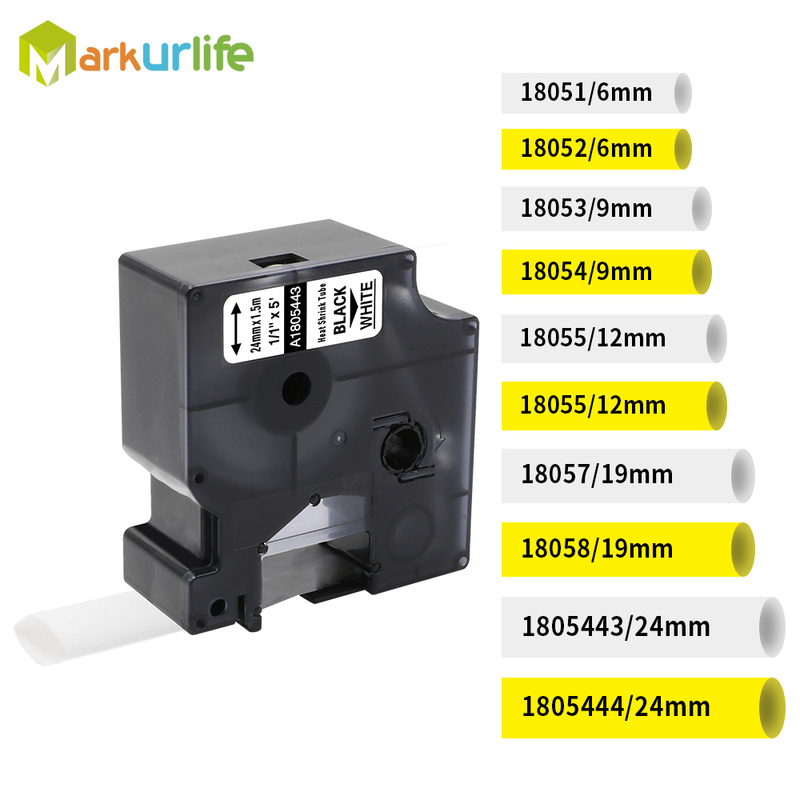 速发推荐Compatible for DYMO Industrial Heat Shrink Tubes 180