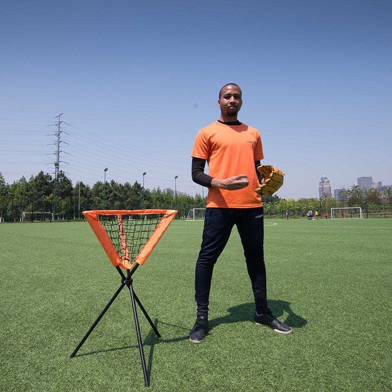 集球器 集球网 集球架 便携式三角集球器 J网球棒球ball caddy