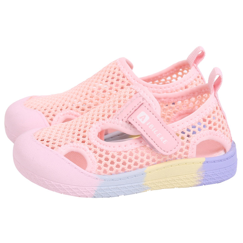 儿童包头凉鞋幼儿园室内鞋女孩网鞋透气网面软底男童运动宝宝沙滩