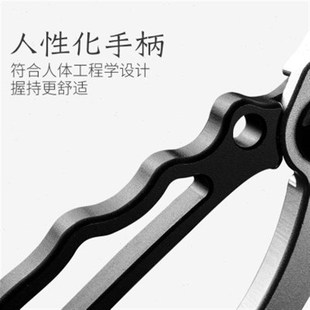 铝合金控鱼器高级微物尖嘴长嘴专用钳子弯嘴 池刃多功能路亚钳新款
