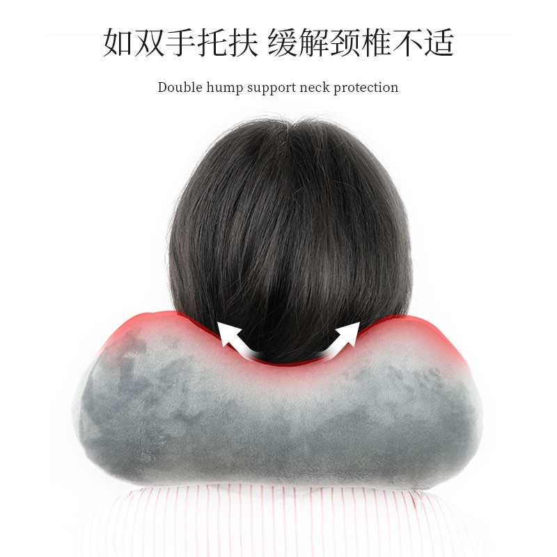 快速充气u型枕旅行便携长途坐车睡觉午睡神器高铁飞机护颈枕u形枕