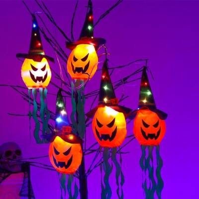 推荐Halloween LED Flashing Light Hanging Ghost Halloween Par