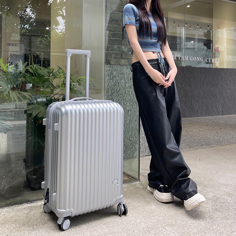 拉杆箱女款皮箱高颜值行李箱男学生2025新款22寸拉链款旅行箱