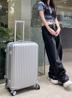 拉杆箱女款皮箱高颜值行李箱男学生2025新款22寸拉链款旅行箱