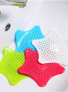 3Pcs/Set Star Shape Sink Strainer Hair Catcher Silicone Flo