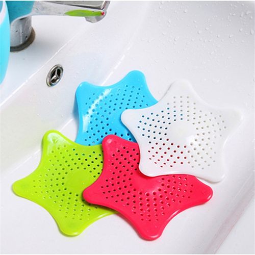 3Pcs/Set Star Shape Sink Strainer Hair Catcher Silicone Flo