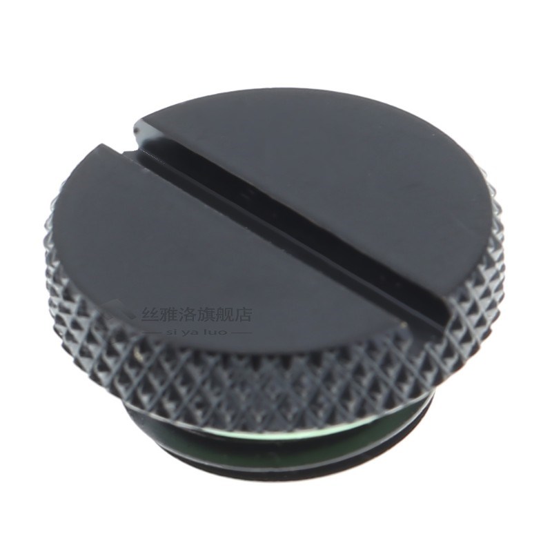 Black G1/4 Thread Low Profile Plug for PC Water Cooling Radi