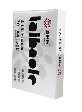2P80A4打印纸o70g复印白500张整箱5包10包木浆办公草稿