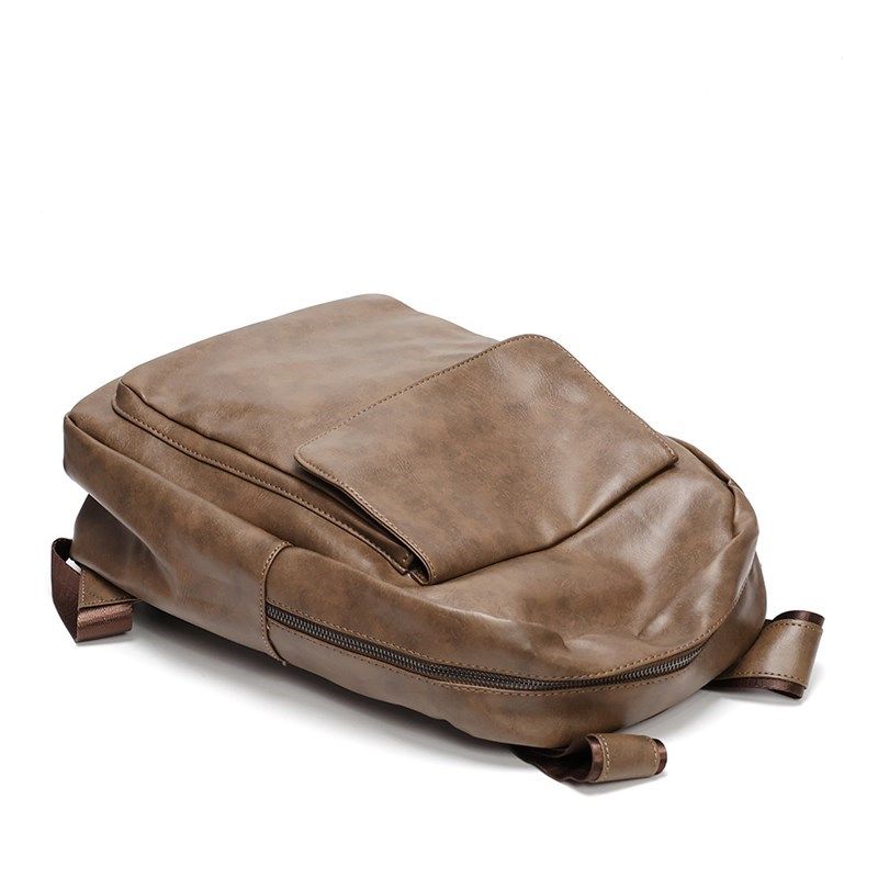 仕图驰双肩背包软皮男士时尚背包学生书包潮流皮包中小号通勤背包