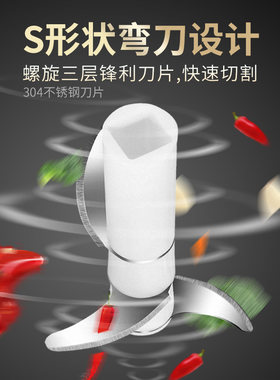 厨房捣蒜c泥神器大蒜姜蓉多功能手动切压拉绞搅碎机捣蒜器小型迷