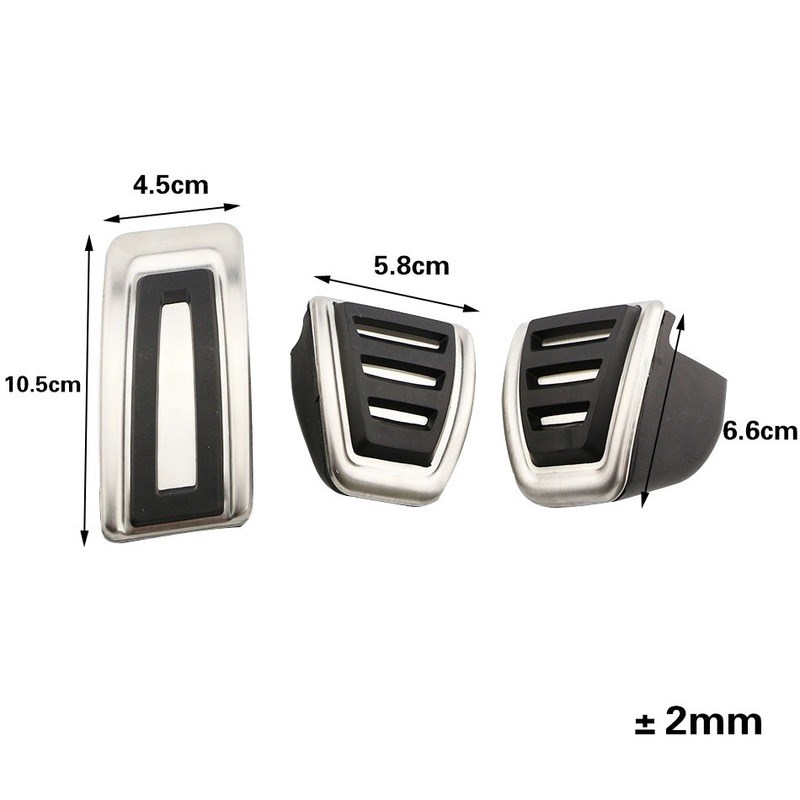 Car Stainless Steel Sport Accelerator Brake Foot Rest Pedal