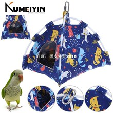 House Tent Fabric 新品 Canvas Size Cartoon Bird Parrot