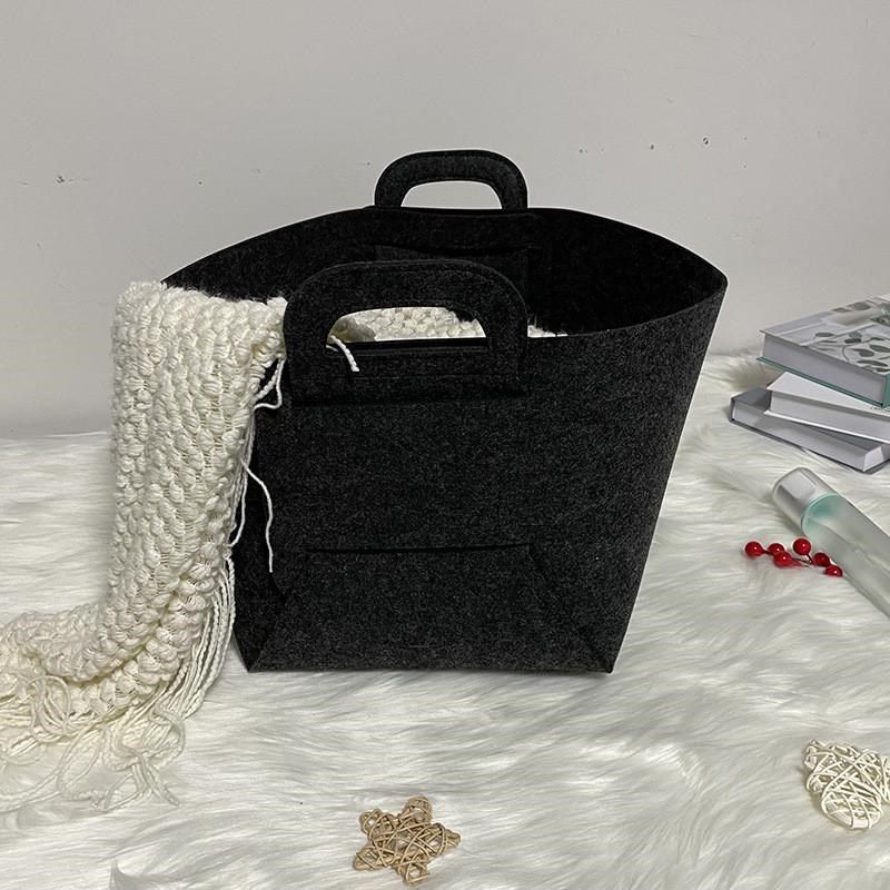 新款现货毛毡收纳筐可水洗脏衣篮杂物宝宝收纳箱毛毡衣物收纳框,基础建材,隔音毡,淘宝优惠券,粉丝福利购,淘宝优惠卷