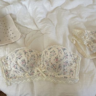 两种穿法无肩带内衣女防滑加厚显大抹胸裹胸夏季 隐形防走光文胸罩