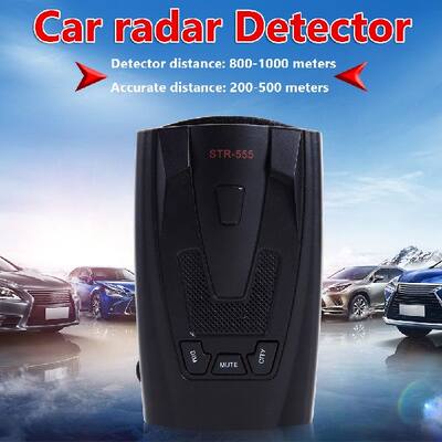 极速STR555 Radar Detector Engli Russian Thai Voice Auto