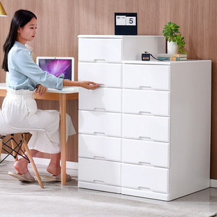 60深实木多层抽屉式收纳柜整装多层卧室大容量加深加长五斗储物柜