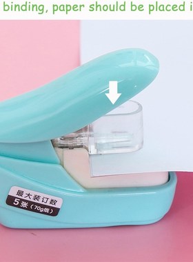 Students Stationery Nail Free Stapler Stapleless Safe Staple