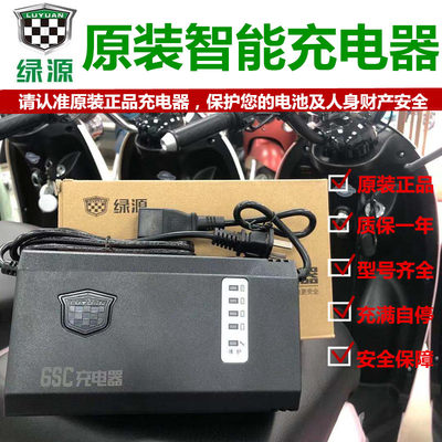 绿源原厂原装电动车智能充电器48V60V64V72V12/20AH2U0E-T30E2T