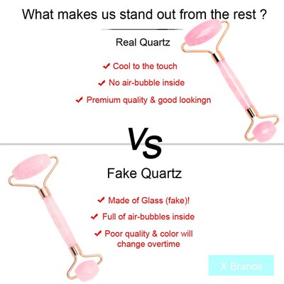 Jade Roller Massage Slimmer Face-Lift Rose Quartz Facial