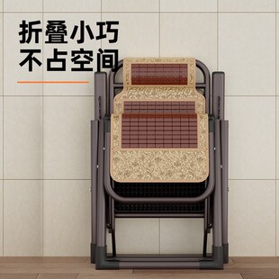 竹椅躺椅折叠午休阳台靠背午睡椅休闲家用竹椅靠椅老人藤椅办公室