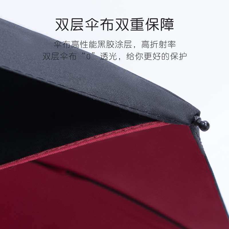 热销复古文艺黑胶双层防晒伞女太阳伞遮阳s折叠晴雨伞两用s防紫外