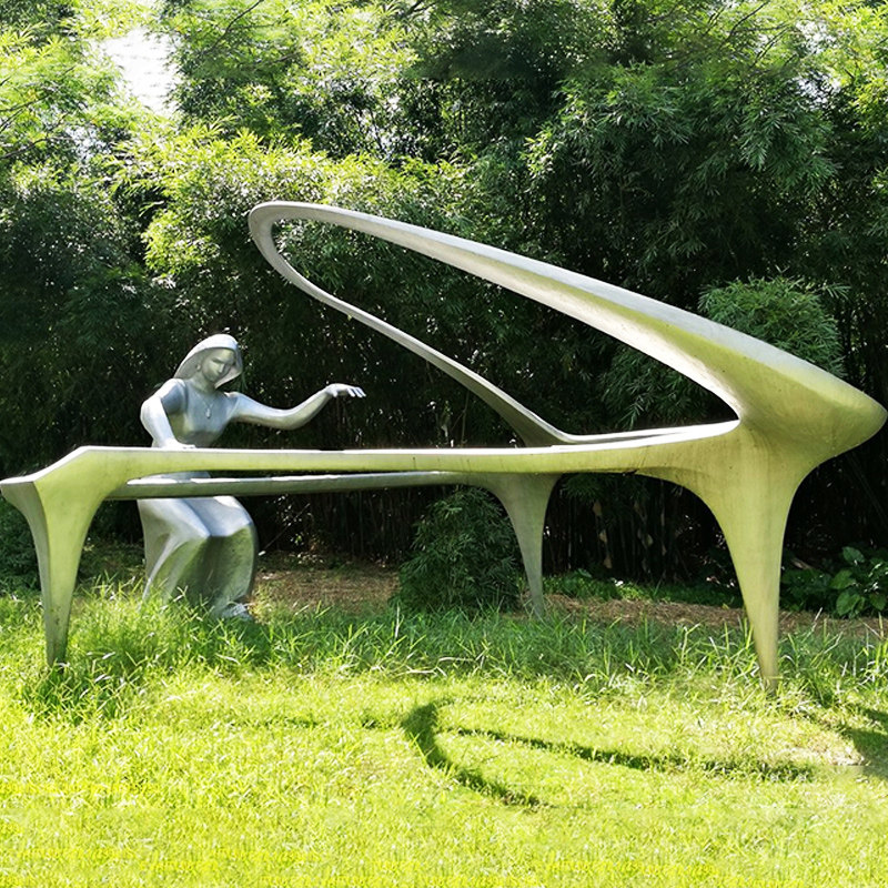 城市广场海风女i孩塑像定制园林景观铜雕像艺术品纪念堂雕塑品摆