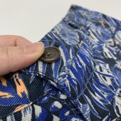 印花短裤 宽松直筒五分 男女情侣日系休闲半裤 男全棉厚实工装 五分裤