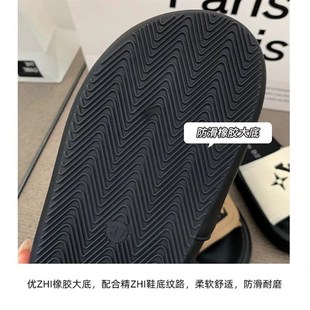 外穿时尚 韩版 超火y夏季 厚底拖鞋 沙滩一字凉拖防滑踩屎 女2025新款
