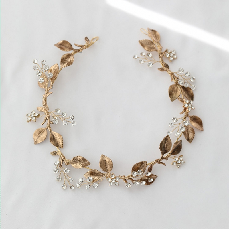 推荐Bridal Hair Vine Crown Antique Gold Color Leaf Wedding H 饰品/流行首饰/时尚饰品新 发饰 原图主图