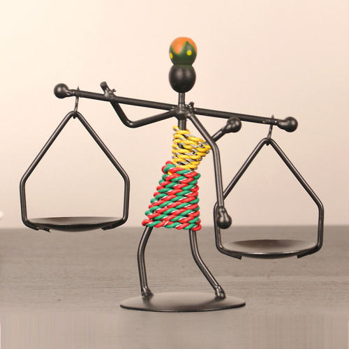现货Steel man Canndle Stick Artwork Wedding Decoration