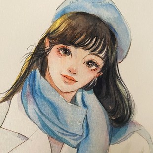 水彩手绘头像非写实人像肖像画定制礼物可邮寄纸质礼物婚礼约稿