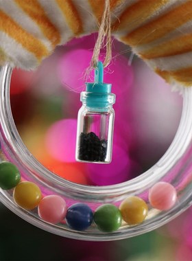 5pcs Small Drift Bottle Glass Jars Decor DIY Container Mini