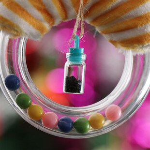 5pcs Small Drift Bottle Glass Jars Decor DIY Container Mini