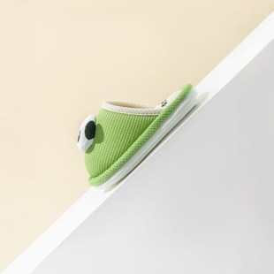 儿童拖鞋男童家居室内新款秋冬季防滑卡通亲子宝宝亚麻布拖鞋女孩