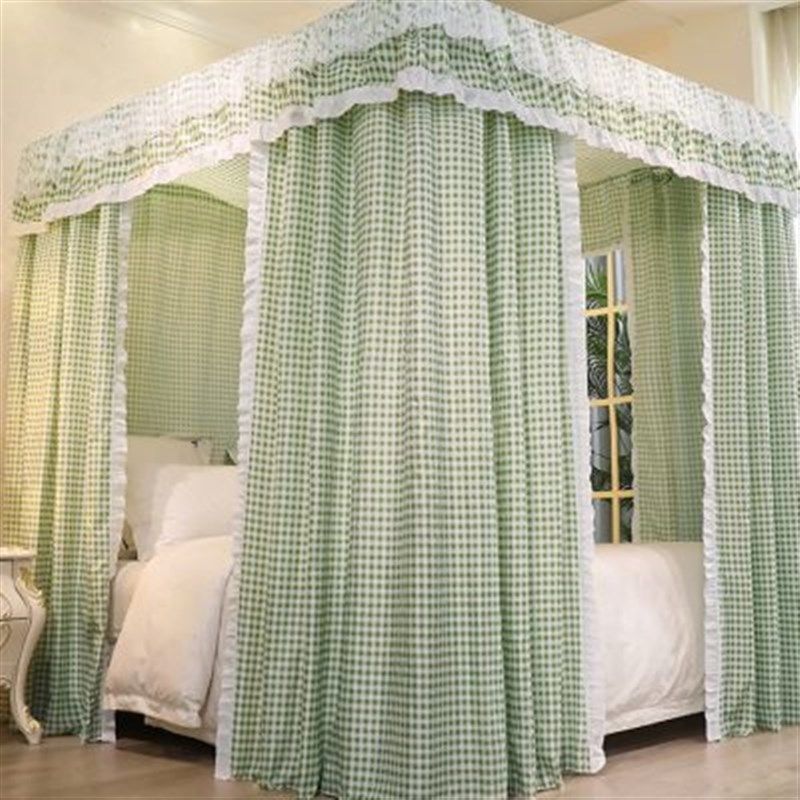 遮光床帘蚊帐2023新款家用卧室加厚床幔支架一体式全封闭床围挡布,床上用品,蚊帐,淘宝优惠券,粉丝福利购,淘宝优惠卷