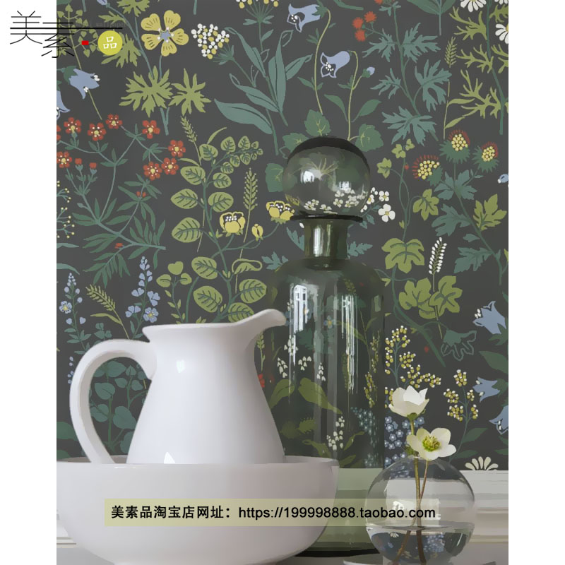 北欧小清新卧室壁纸电视背景墙壁布无缝墙纸客厅沙发墙布定制壁画