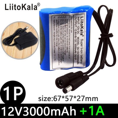 12V 2200mah 3000mah 3500mah 5600mah battery Rechargeable Lit