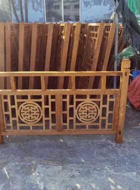 中式婚庆道具木制木纹围栏楼梯扶手栏杆K舞台美陈照相馆橱窗装饰