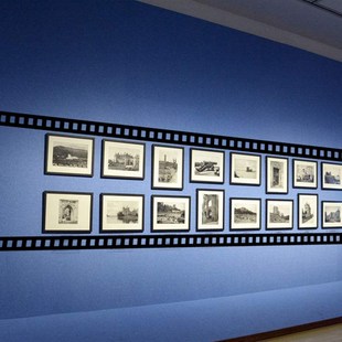 摄影影视题材墙贴 影楼传媒公司胶片条贴纸 防撞腰线踢脚线贴纸1