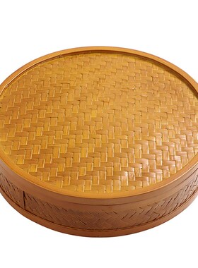 全手工竹编普洱茶盒 复古中式配件收纳盒 茶饼七子饼包装盒茶具