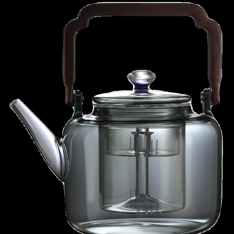 尚物提梁壶茶具玻璃蒸煮茶壶耐高温烧水泡茶家用电陶炉围炉煮茶器