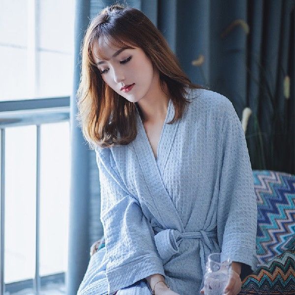 推荐Casual Peignoir Femme New Spring Autumn Bathrobe Women L