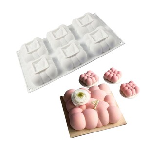 8 Heart Mousse Cake Mold French Dessert Silicone Mold Valent