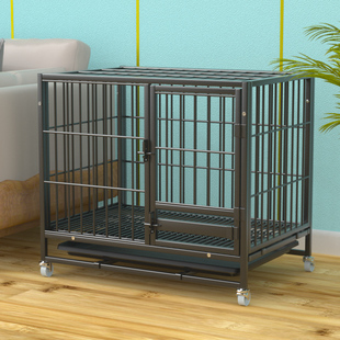 狗笼子中小型犬方管宠物狗笼双层室内家用带厕所加粗加固加密加厚