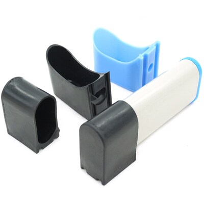 4pcs Non-slip Aluminum ladder leg caps Rubber oval horizonta