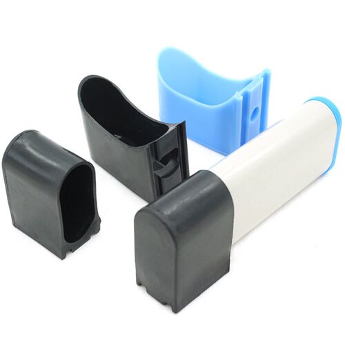 4pcs Non-slip Aluminum ladder leg caps Rubber oval horizonta