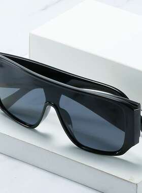 现货Sunglasses llarge square conjoined Sunglasses men's and